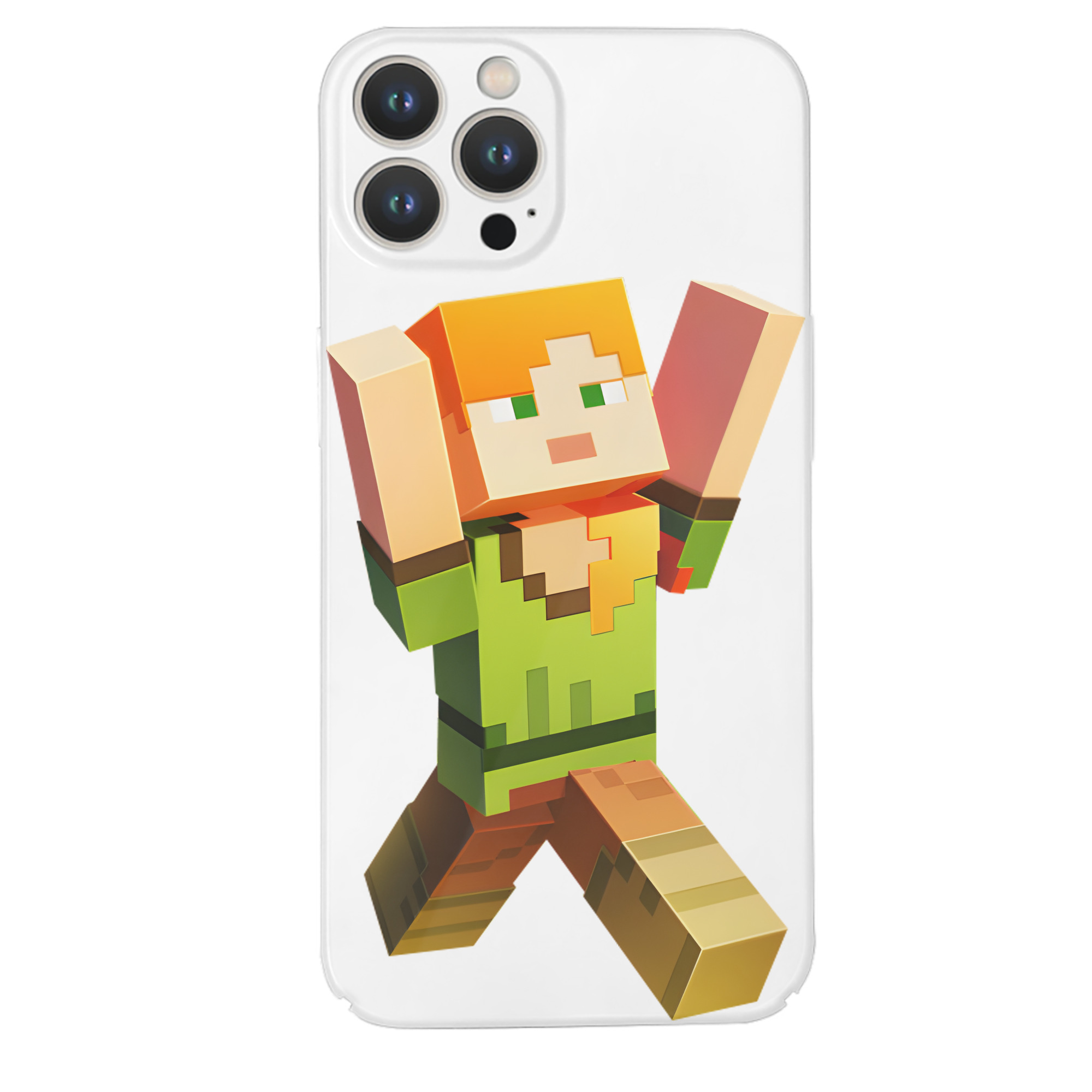 （画像用） マインクラフト ブロックの世界 Minecraft MC Block world 【iPhone 14シリーズ対応】ハードケース